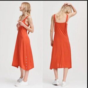 rag & bone allegra tank dress red-orange xs